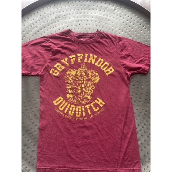 Harry‎ Potter Gryffindor Quidditch T-Shirts Official Short Sleeve Tee Size Small - Picture 1 of 4